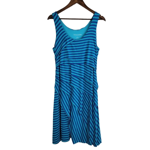 Soft Surroundings layered striped dress size M - Picture 12 of 12